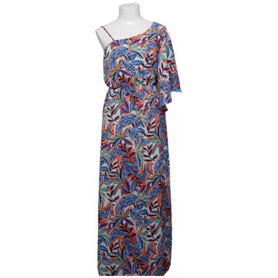 Maxi jurk (Blauw, Oranje, Meerkleurig) van Monteau Polyester