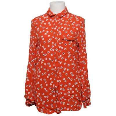 Chemise (Rouge, Blanc) de Ganni Viscose