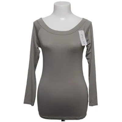 Langærmet t-shirt (Grå) fra ADA Fashion Elastan, Viscose