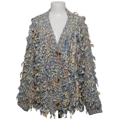 Cardigan (Blue, Multicolored) from Anna Acrylic, Polyamide