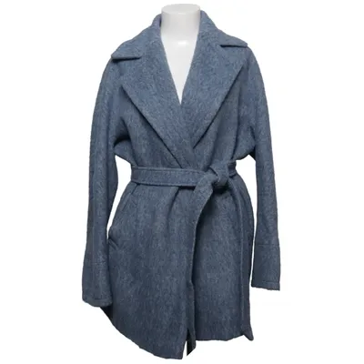 Coat (Blue) from Helene Berman London Acrylic, Wool
