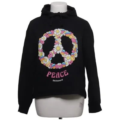 Capuchon sweater (Zwart) van Smiley World Katoen, Elastaan, Polyester