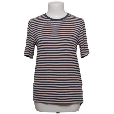 T-shirt (Blauw, Beige) van Hessnatur Elastaan, Modal