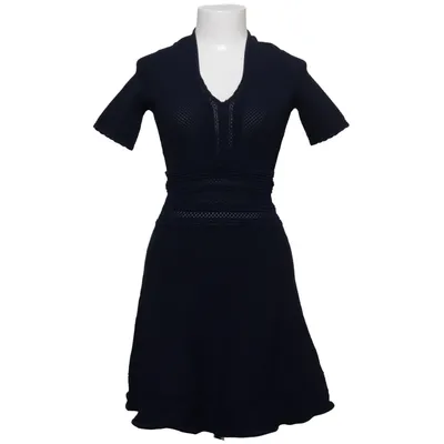 Dress (Blue) from Sandro Paris Elastane, Polyamide, Viscose