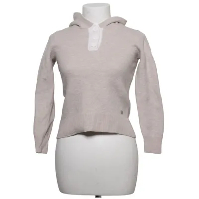 Sweat à capuche (Beige) de Strandfein Laine de mouton