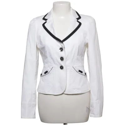 Blazer (White) from Taifun Acetate, Cotton, Elastane