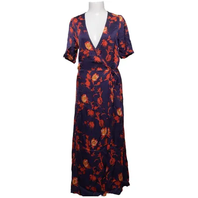 Wickelkleid (Blau, Orange, Gelb) von Jascha