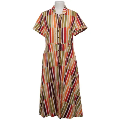 Blusenkleid (Rot, Orange, Mehrfarbig) von Collectif Baumwolle, Elasthan