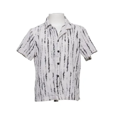 Kurzarmhemd (Weiß, Schwarz) von Denim & Flower Baumwolle