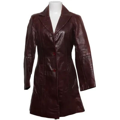 Veste longue en cuir (Marron) de Redskins Cuir
