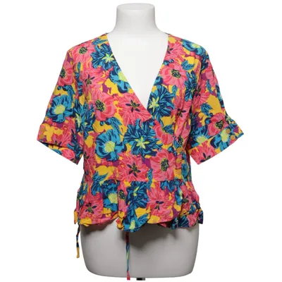 Wickelbluse (Pink, Blau, Gelb) von Collection Pimkie Viskose