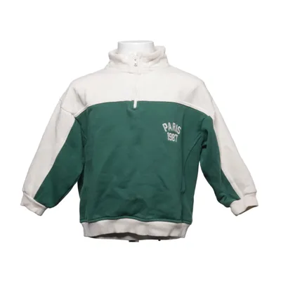 Sweatshirt (Grøn, Hvid) fra Zara Bomuld, Polyester