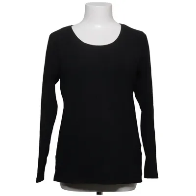 T-shirt à manches longues (Noir) de Basic U Coton, Élasthane