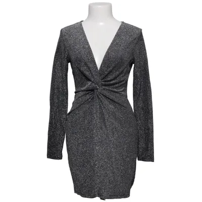 Robe (Argent, Noir) de H&M x Moschino Fibre métallique, Polyamide, Polyester