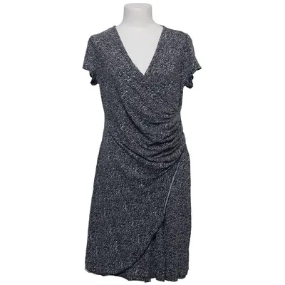 Robe portefeuille (Noir, Blanc) de Ofelia Élasthane, Viscose