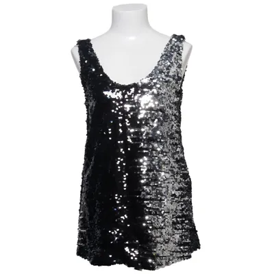 Tank­top (Schwarz, Silber) von Esmara by Heidi Klum Polyester