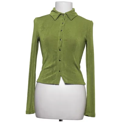 Buttondown-skjorta (Grön) från Princess Polly Elastan, Polyester