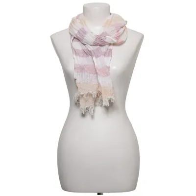 Châle (Blanc, Rose, Jaune) de Passigatti Coton, Lin