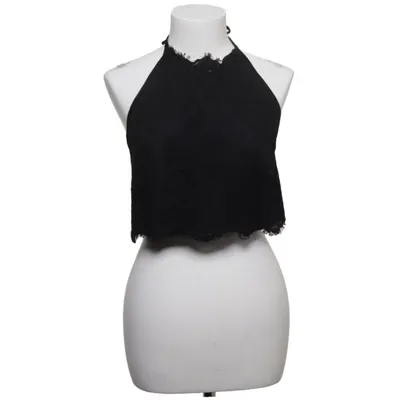 Halter neck top (Black) from Topshop Cotton, Nylon, Polyester, Viscose