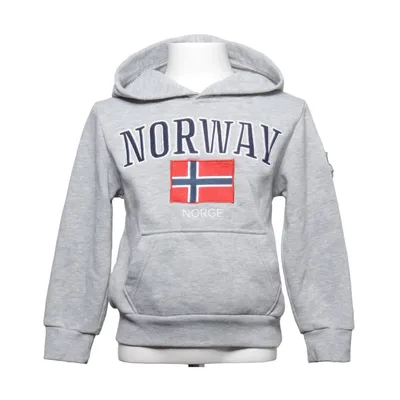 Sweat à capuche (Gris) de Norge Coton, Polyester