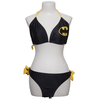 Bikini (Zwart, Geel) van DC Comics Elastaan, Polyester