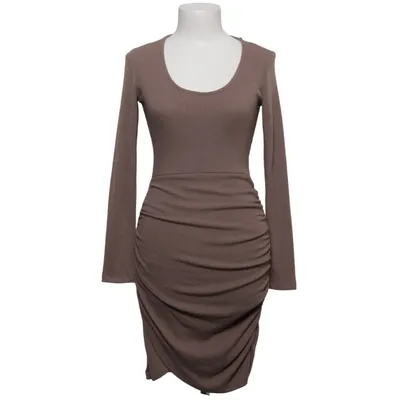 Dress (Brown) from Kikiriki Elastane, Polyester, Viscose