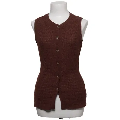 Vest (Brown) from H&M Elastane, Polyester