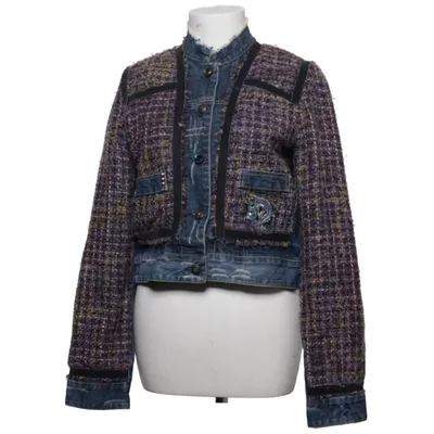 Jeansjacka (Blå, Lila, Flerfärgad) från Desigual Akryl, Polyester, Ull
