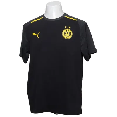 Football jersey (Black, Yellow) from Puma Cotton, Polyester