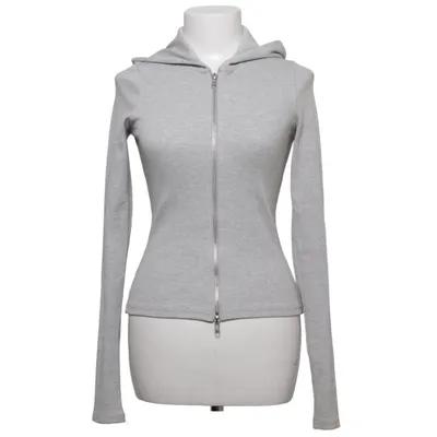 Capuchon sweater (Cut Tight Zip Hoodie) van Weekday Katoen, Elastaan