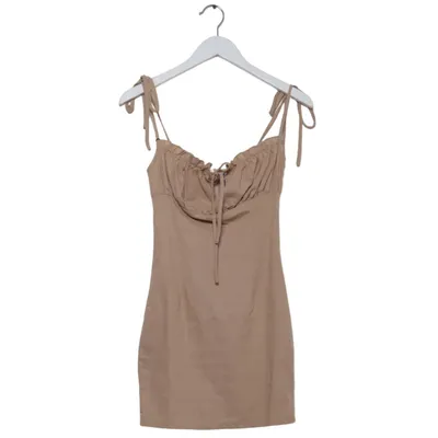 Kleid (Beige) von PrettyLittleThing Baumwolle, Leinen, Polyester, Viskose