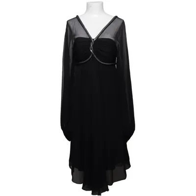 Jurk (Zwart) van Renato Nucci Elastaan, Polyester, Zijde