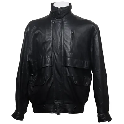 Leather jacket (Black) Leather, Polyester