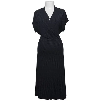 Slå-om-kjole (Sort, Hvid) fra Bodyflirt Elastan, Viscose