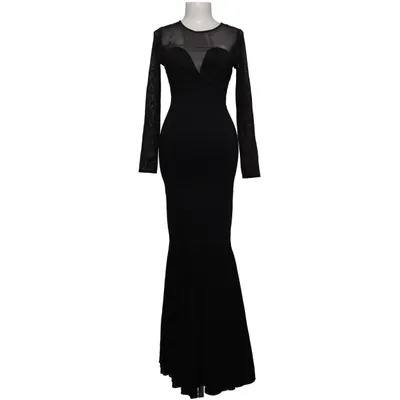 Maxikleid (Schwarz) von Collectif London Baumwolle, Elasthan, Polyamid, Polyester