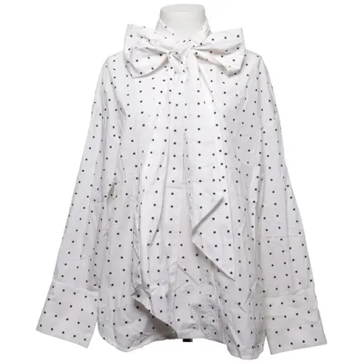 Blouse lavallière (Blanc, Noir) de Essentiel Antwerp Coton