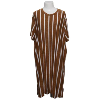 Kjole (Brun, Hvid) fra By Malene Birger Elastan, Metallfiber, Polyamid, Viscose