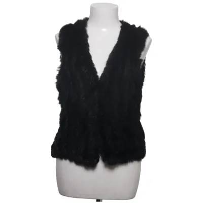 Gilet en fourrure (Noir) de Soyaconcept Acrylique, Fourrure de lapin