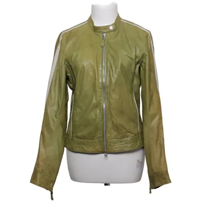 Leren jack (Groen) van Mauritius Leer, Polyester