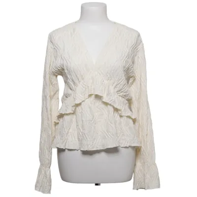 Blouse (Wit) van Gina Tricot Katoen, Elastaan, Polyester