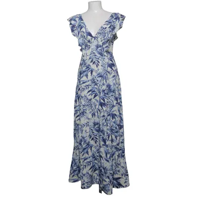 Klänning (Blå, Vit) från H&M Linne, Viskos