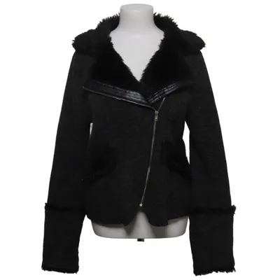Shearling jas (Grijs, Zwart) van Holly Bracken Acryl, Polyamide, Polyester