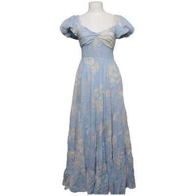 Maxi dress (Blue, White) from Free People Cotton, Viscose