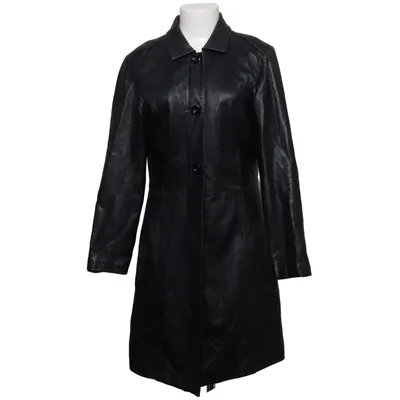 Læderfrakke (Sort) fra TCM Læder, Polyester