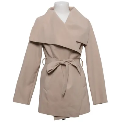 Manteau (Beige) de Flam Mode Élasthane, Polyester