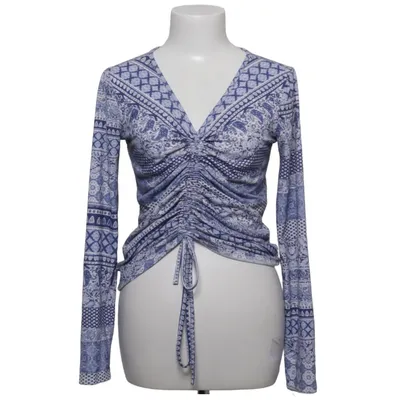 Crop top (Blauw, Wit) van Fashion Fair Ltd Elastaan, Polyester