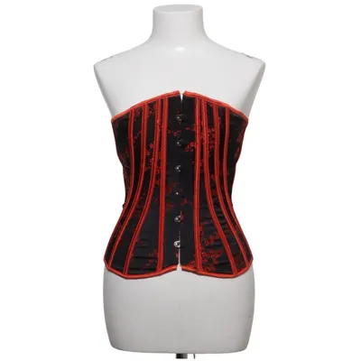Corset (Noir, Rouge) de Alcatraz Élasthane, Polyester