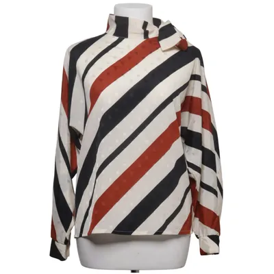 Strikblouse (Wit, Zwart, Bruin) van Kurt Kellermann Polyester