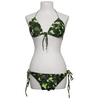 Bikini (Grøn, Sort) fra Relleciga Elastan, Polyamid