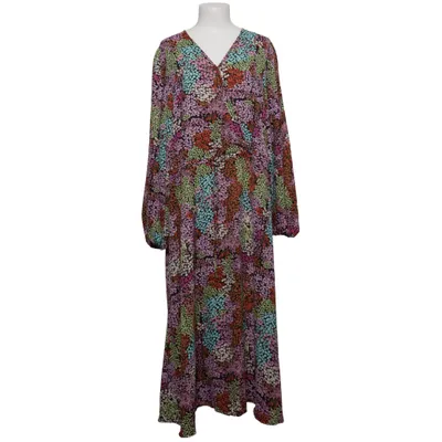 Maxi dress (Black, Multicolored) from Ichi Polyester